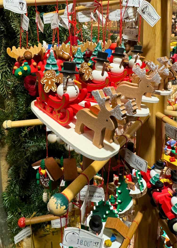 German Christmas Market Souvenirs - Wooden ornaments