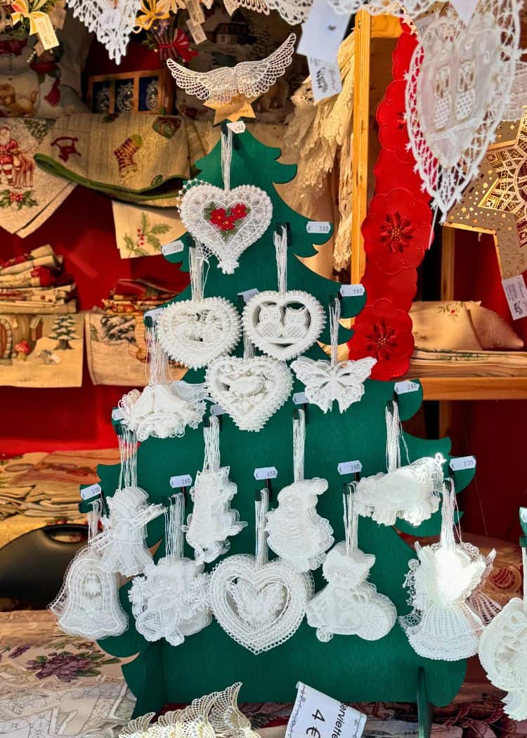 Leipzig Christmas Market - Lace ornaments