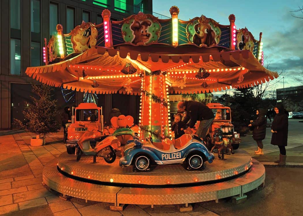 Reutlingen Christmas Market - Carousel at Bürgerpark
