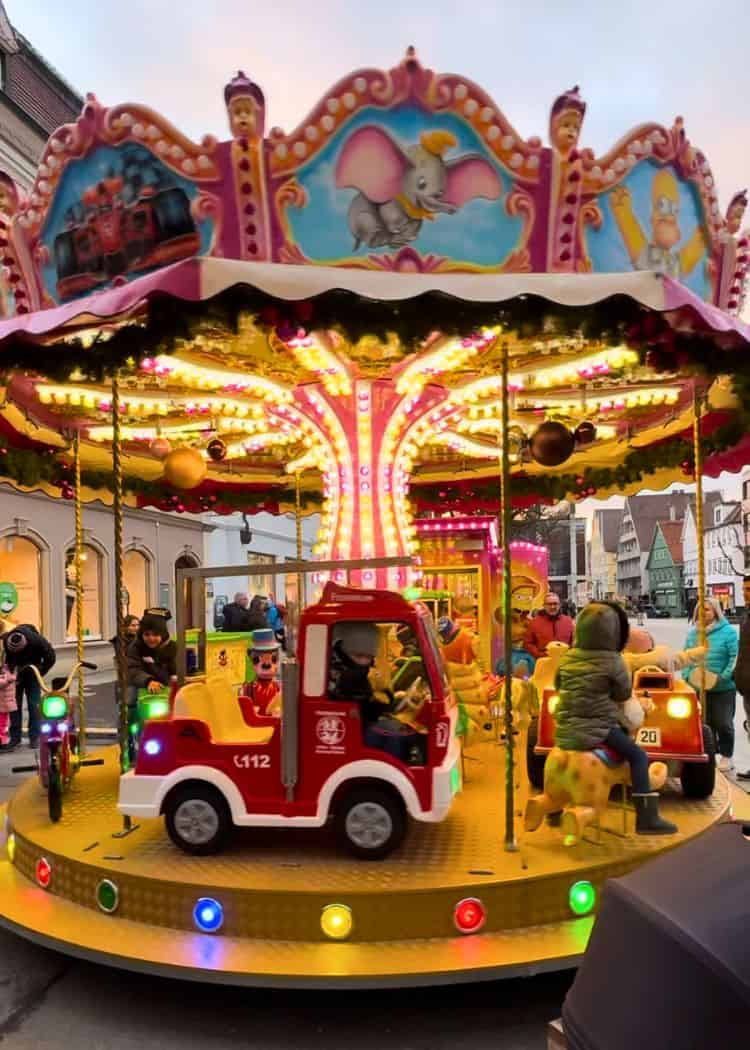 Reutlingen Christmas Market - Carousel in Marktplatz