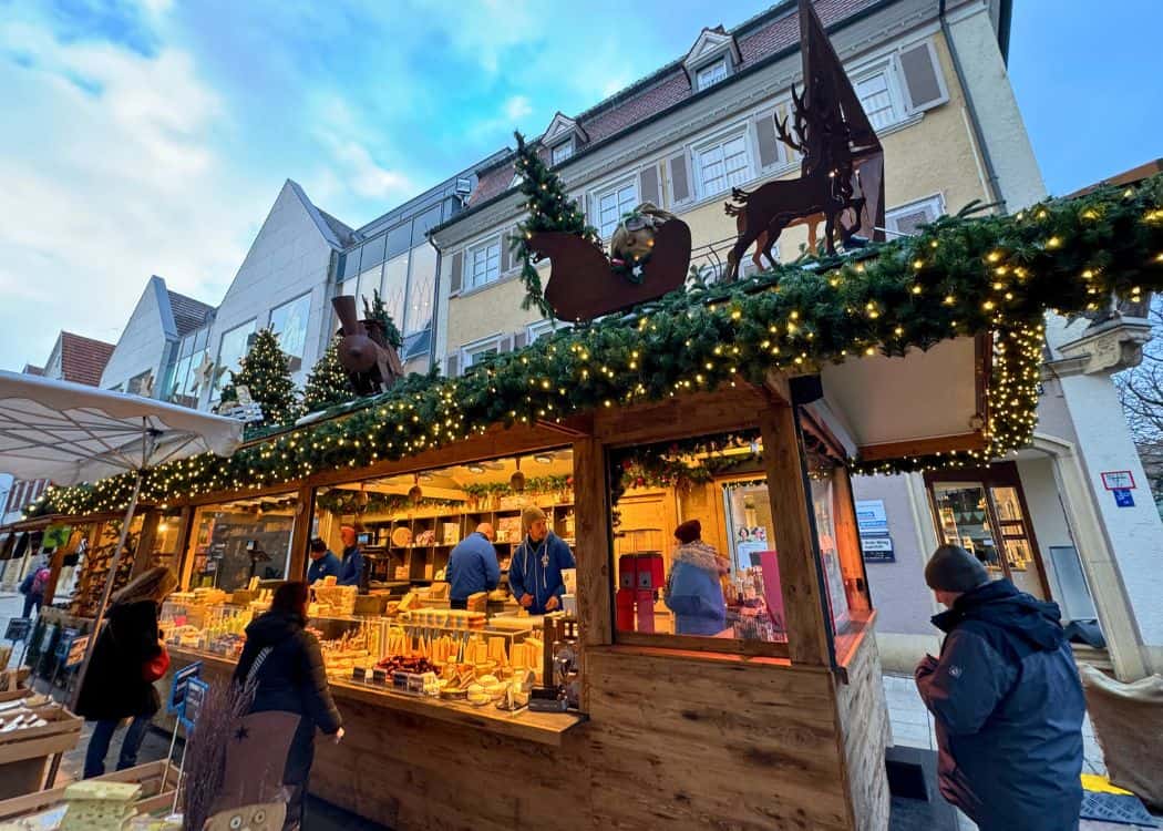 Reutlingen Christmas Market - Food stall on Wilhelmstrasse