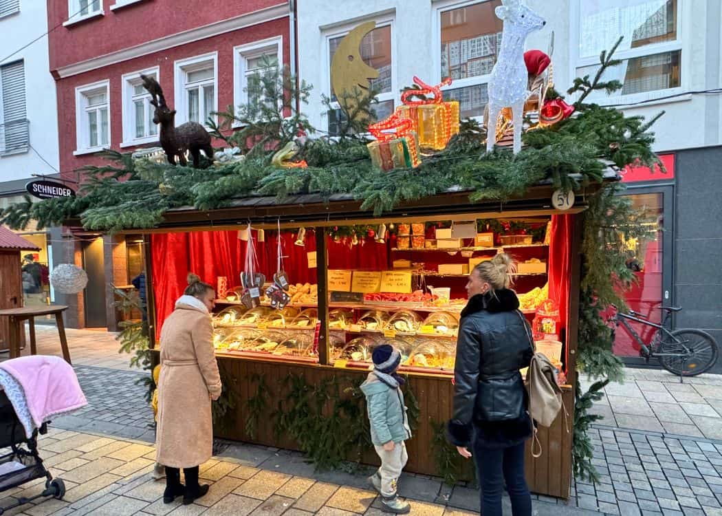 Reutlingen Christmas Market - Treat stall on Wilhelmstrasse