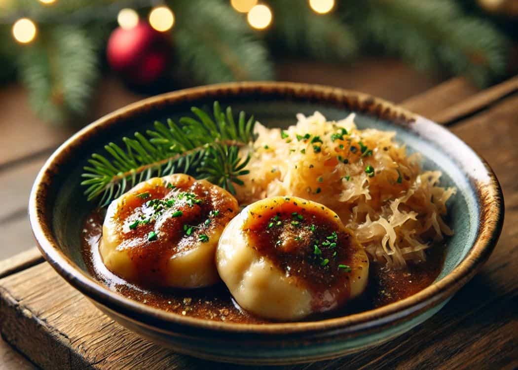 Austrian Christmas Market Foods - Grammelknödel