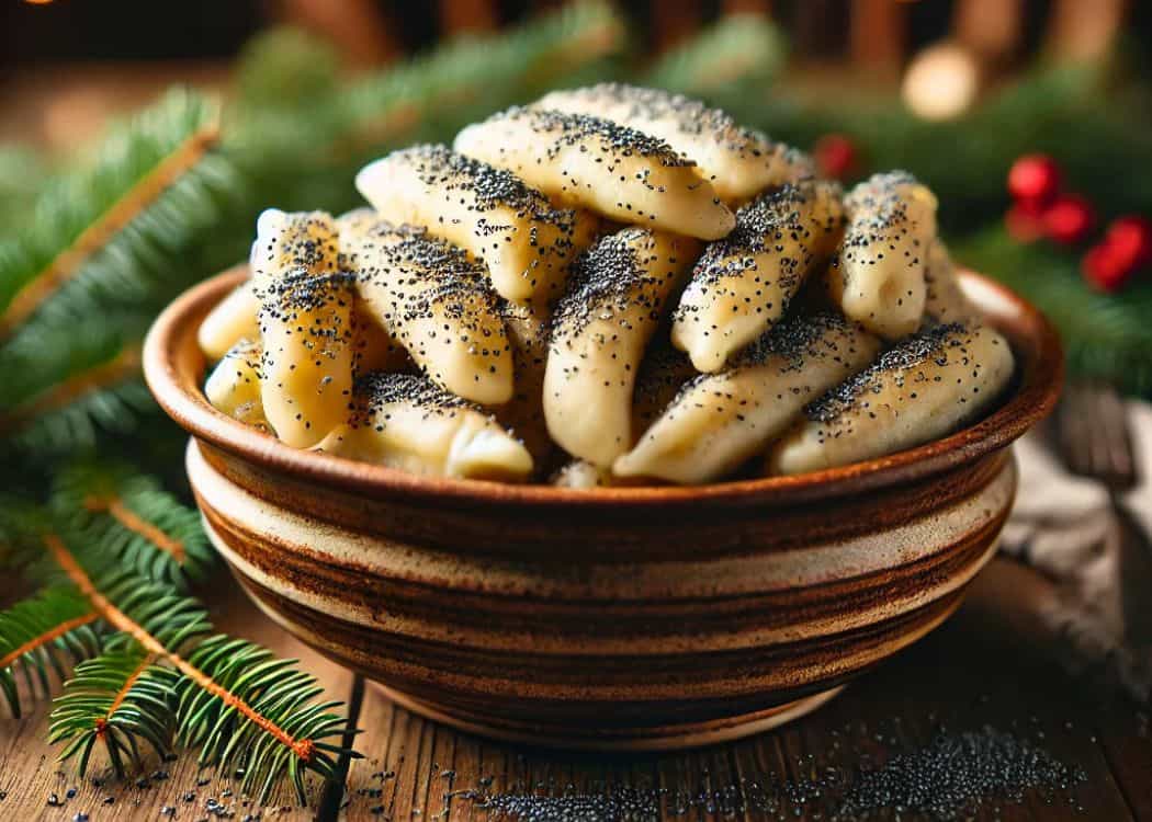 Austrian Christmas Market Foods - Mohnnudeln