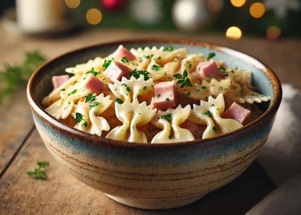 Austrian Christmas Market Foods - Schinkenfleckerl