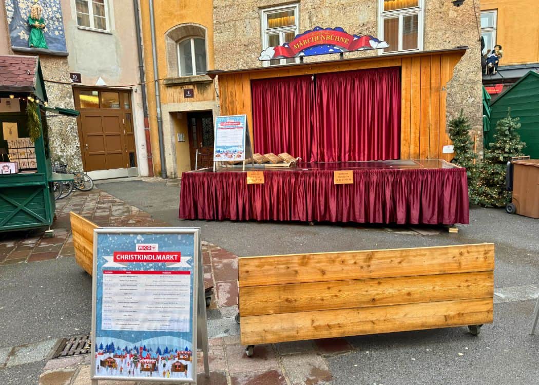 Innsbruck Christmas Markets - Stage in the Marchengasse