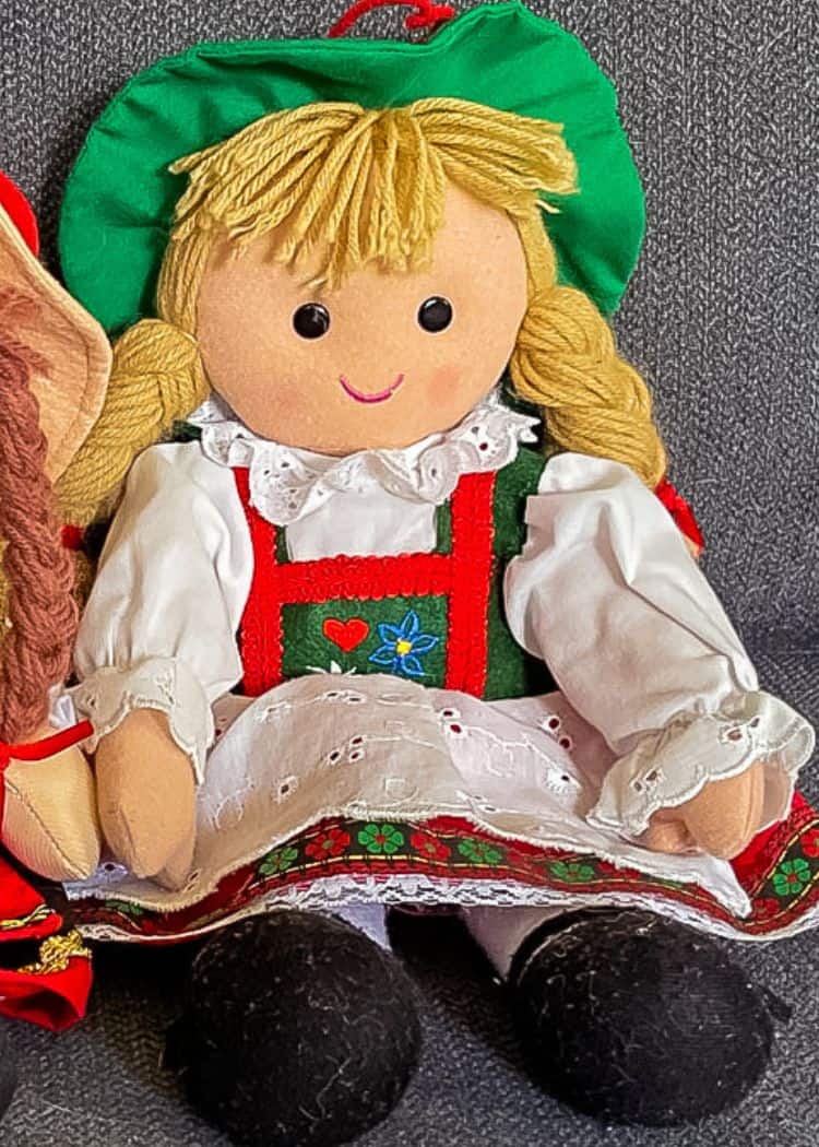 Souvenirs from Austria - Doll in traditional clothing