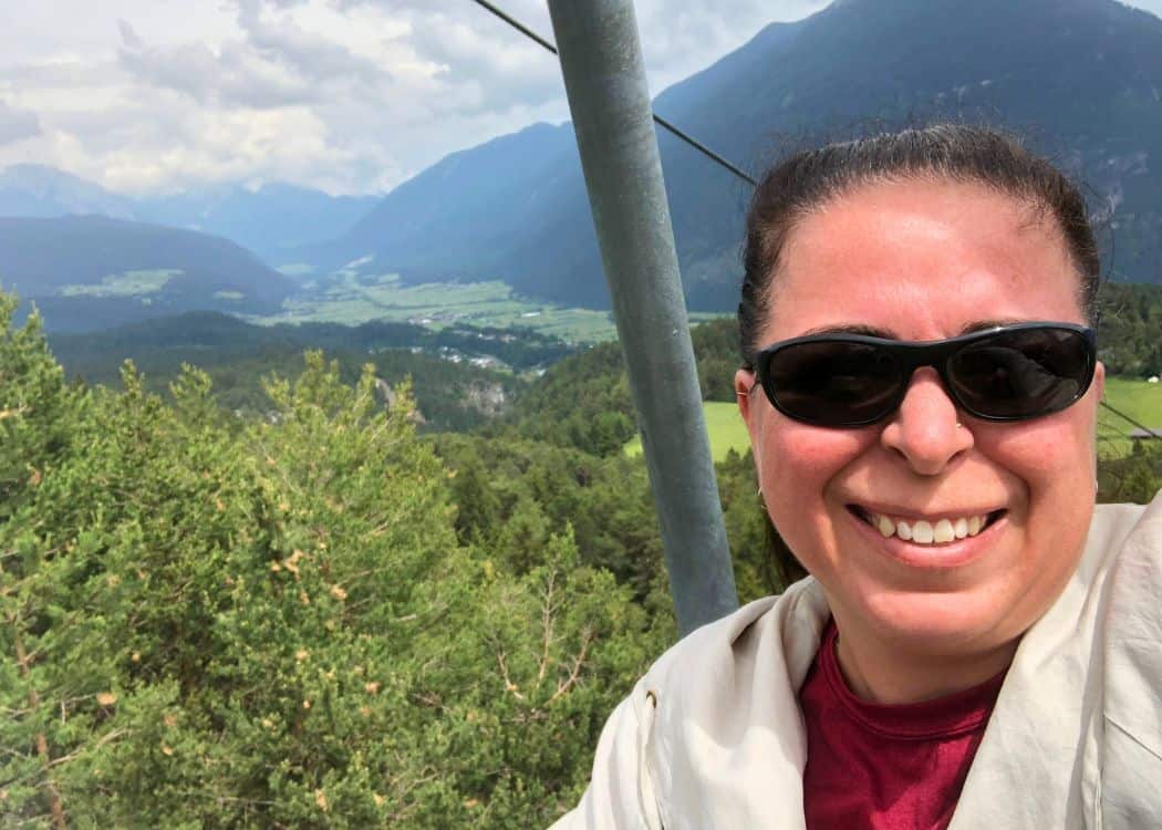 Imst Alpine Coaster - Me riding in the chairlift