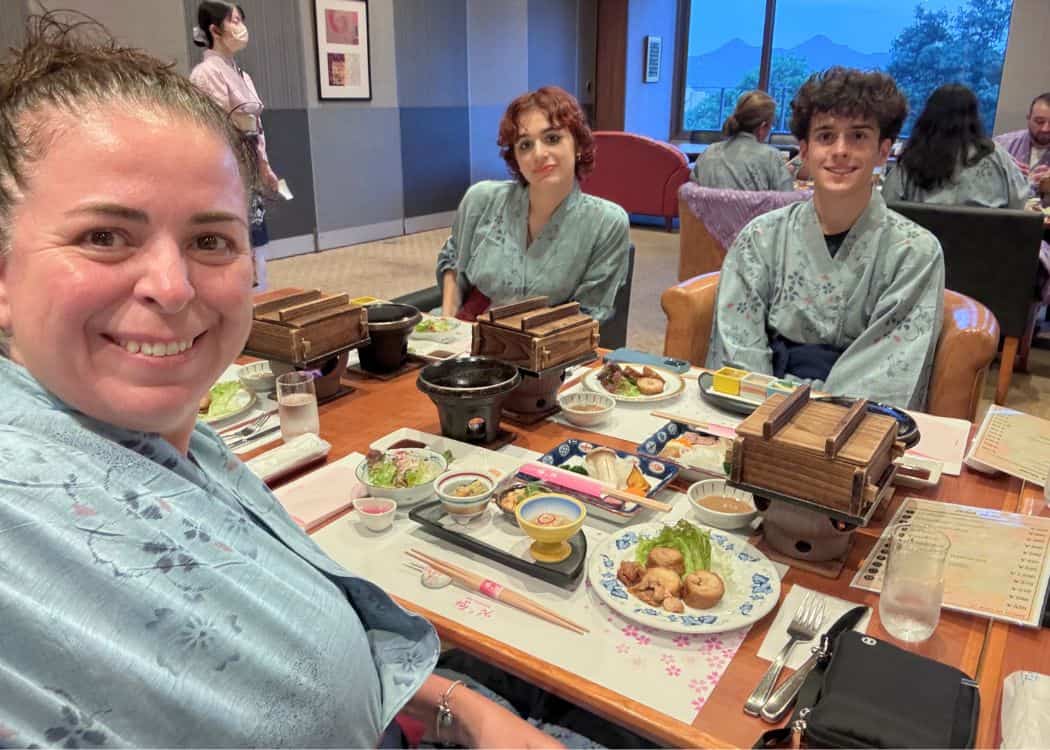 Kotohira - Kimono dinner in our hotel