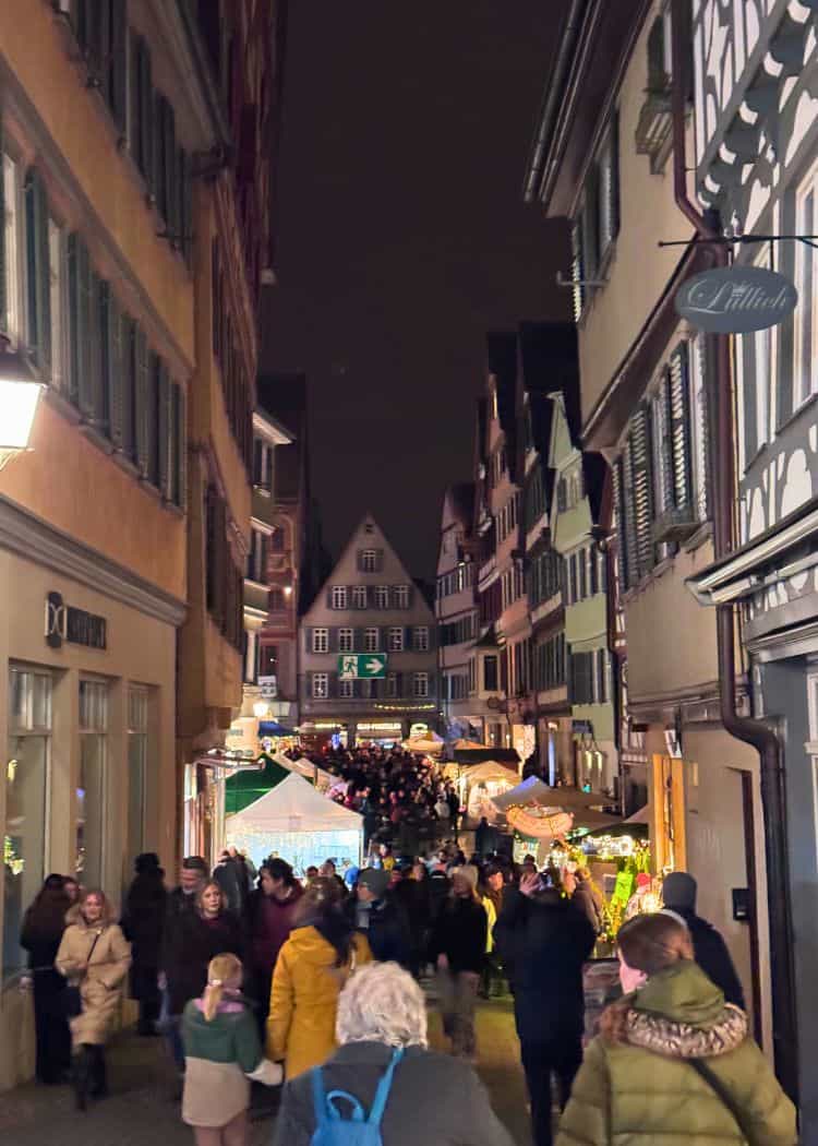 Tubingen - Busy streets between squares