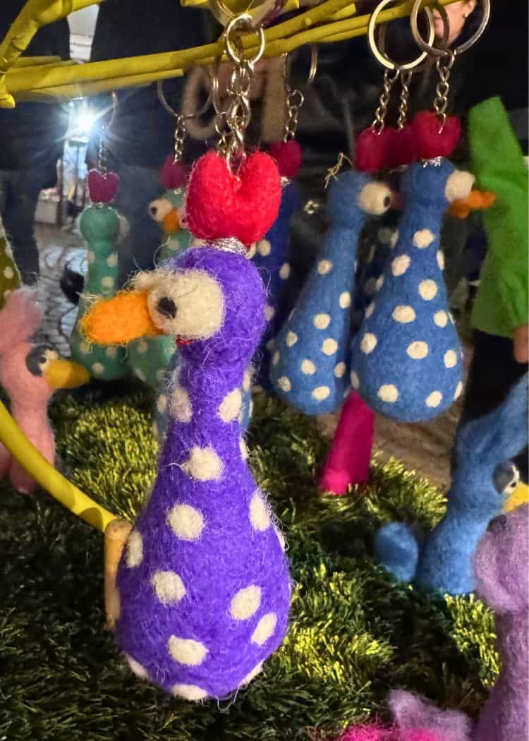 Tubingen - Felted rooster keychains