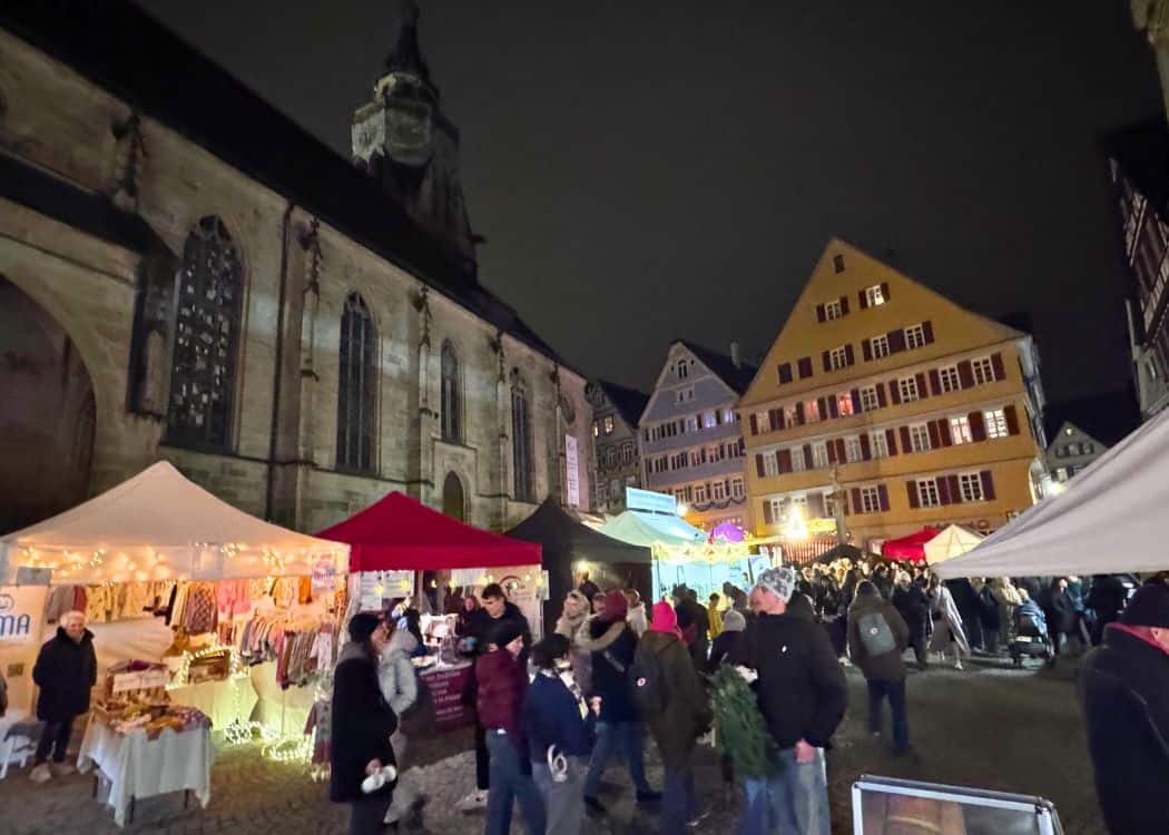 Tubingen - Square next to the Stiftskirche St. Georg
