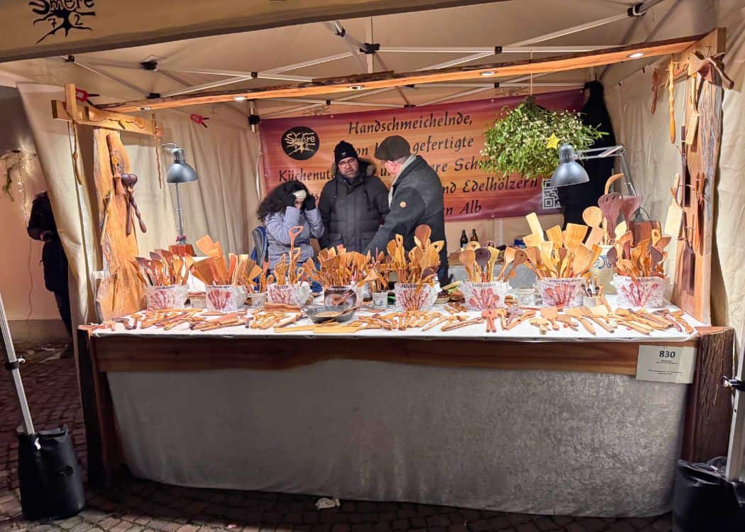 Tubingen - Stall selling wooden utensils
